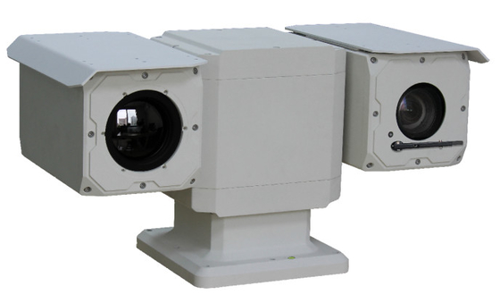Mạng lưới quang học nhiệt quang phổ kép PTZ Camera For Long Range Sureillance có thể phát hiện cháy và hoạt động của con người
